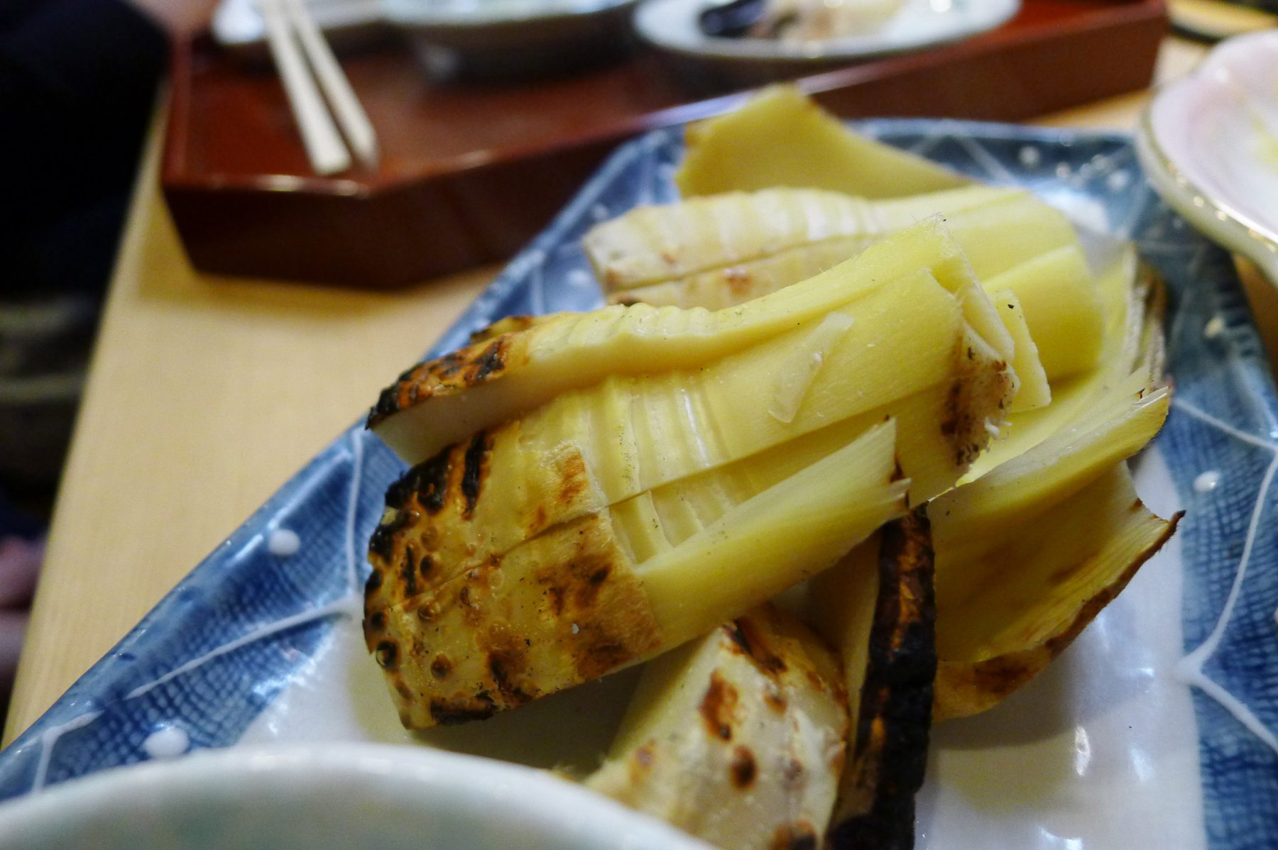 Grilled takenoko bamboo shoots