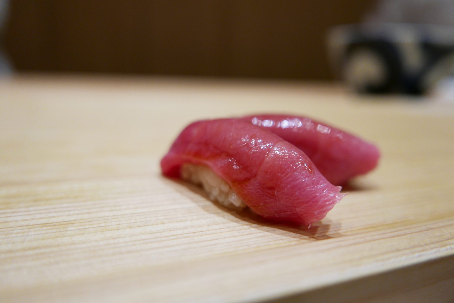 Tuna sushi at The Araki