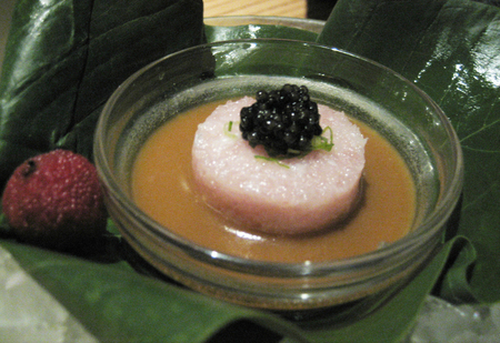 yellowtail tartar with caviar