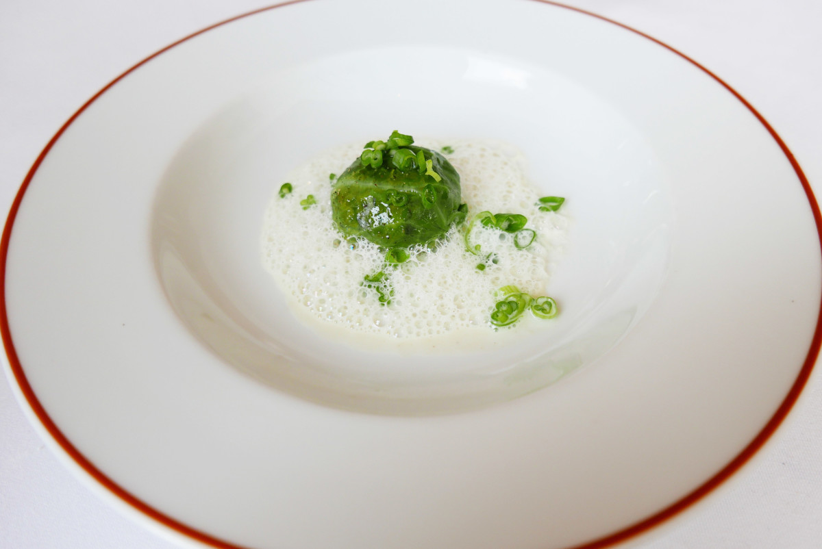 Cabbage stuffed with nettles (with parmesan) - lacked balance for my taste...