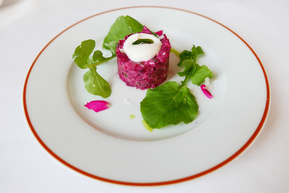 This beetroot tartare was incredibly good