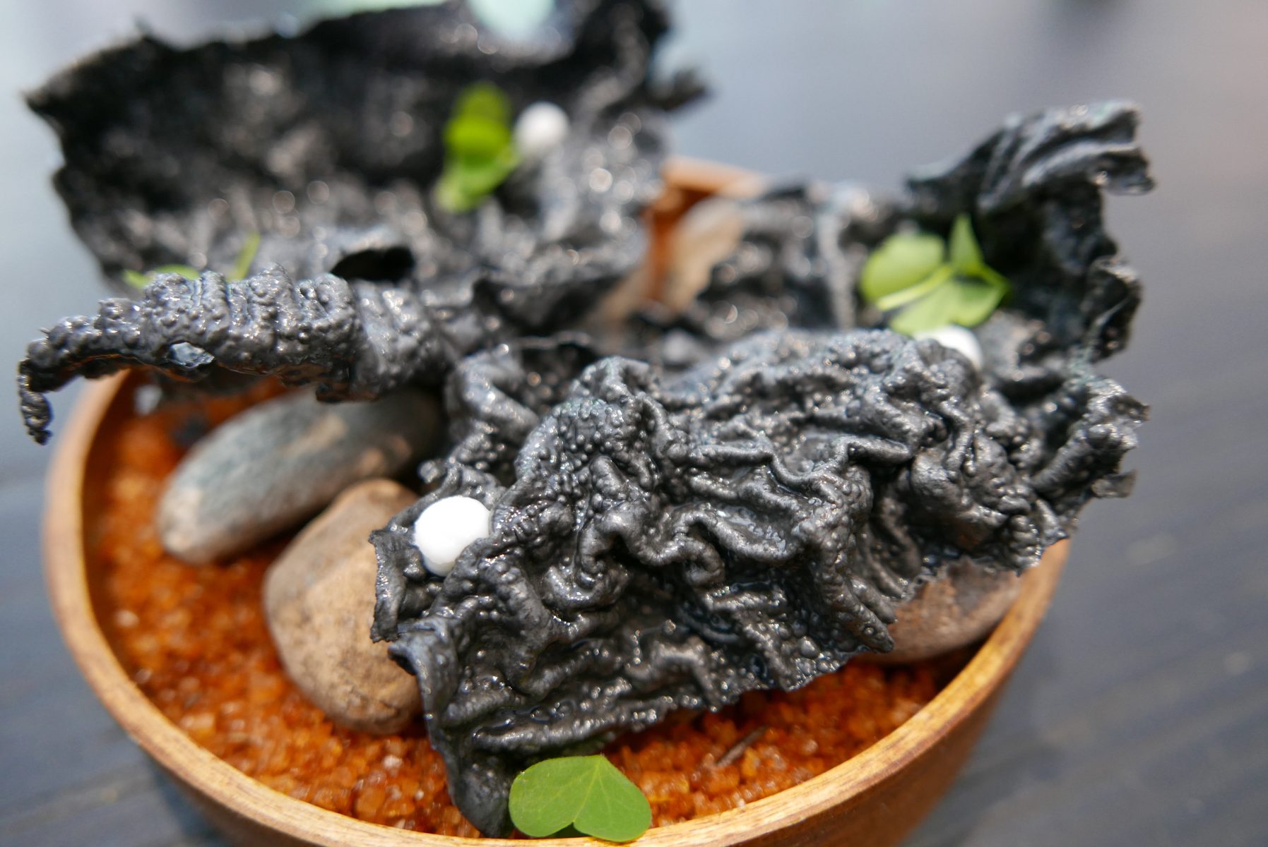 "Charcoal" chips