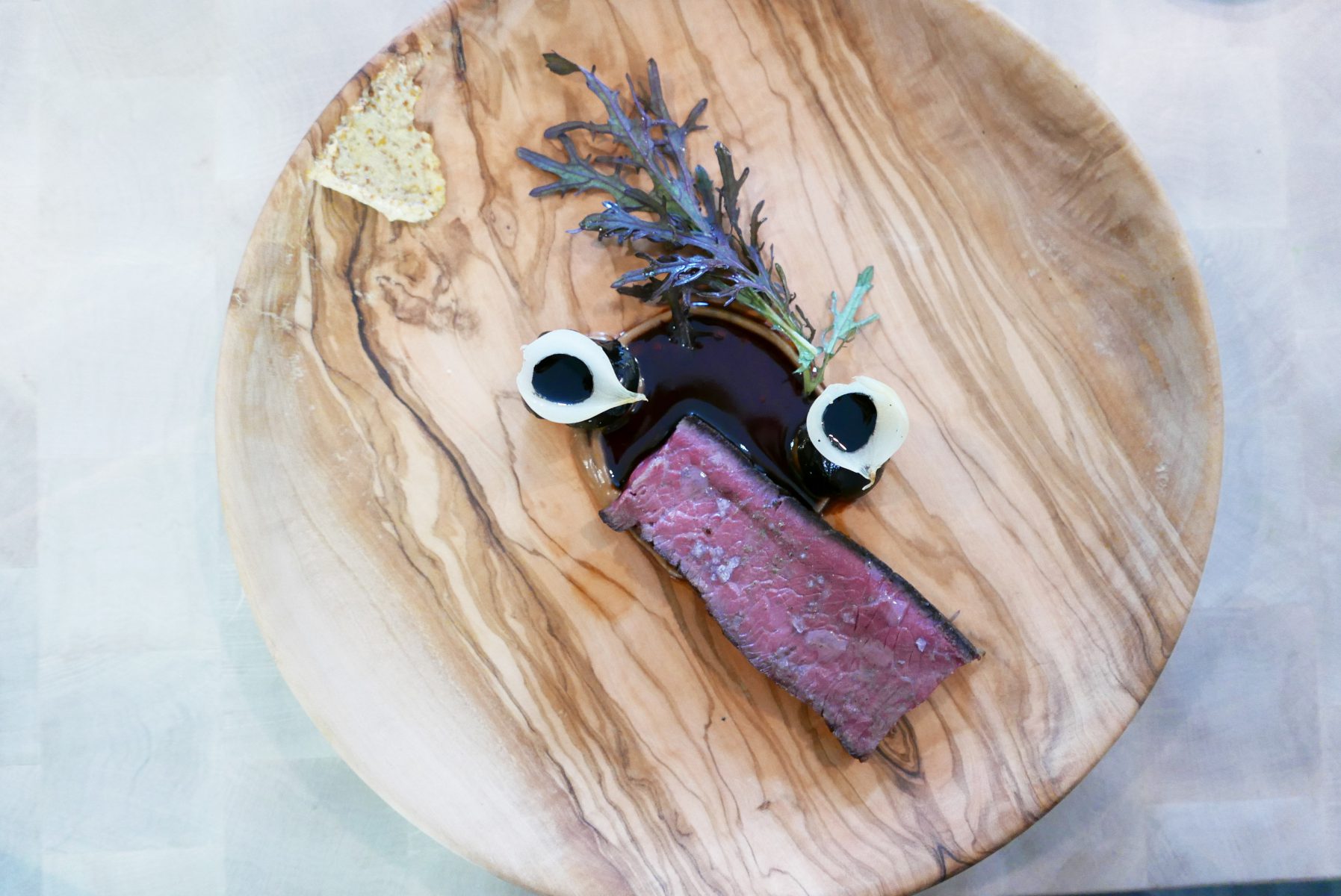 Beef from Normandy with potatoes and puffed rice