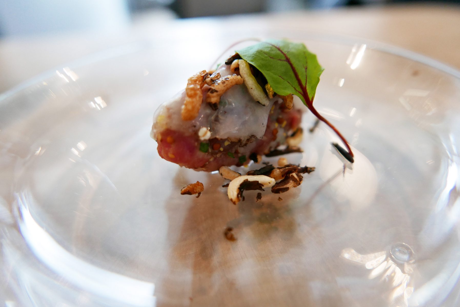 Beef tartare served together with the steak