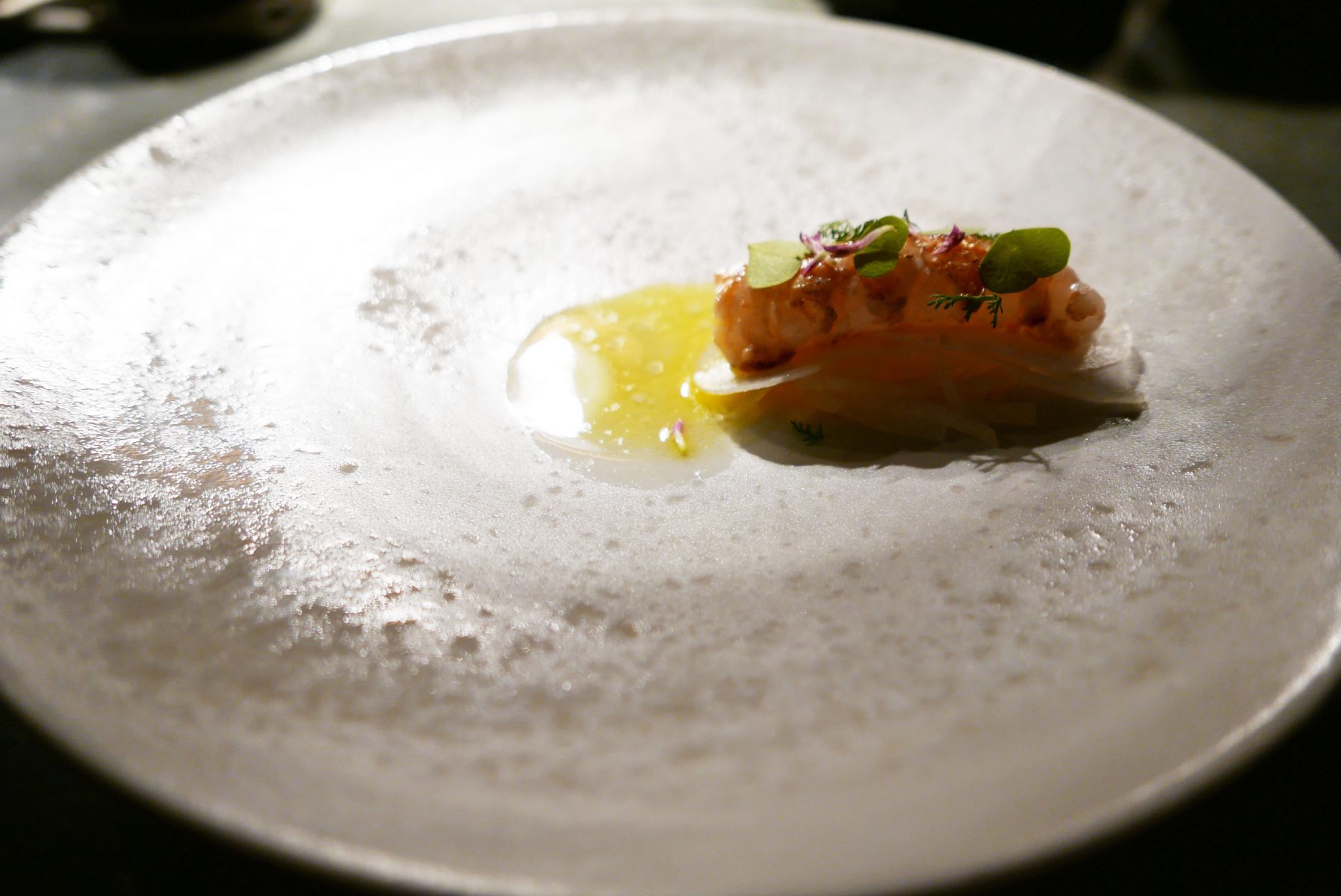 Langoustine, kohlrabi and smoked butter 