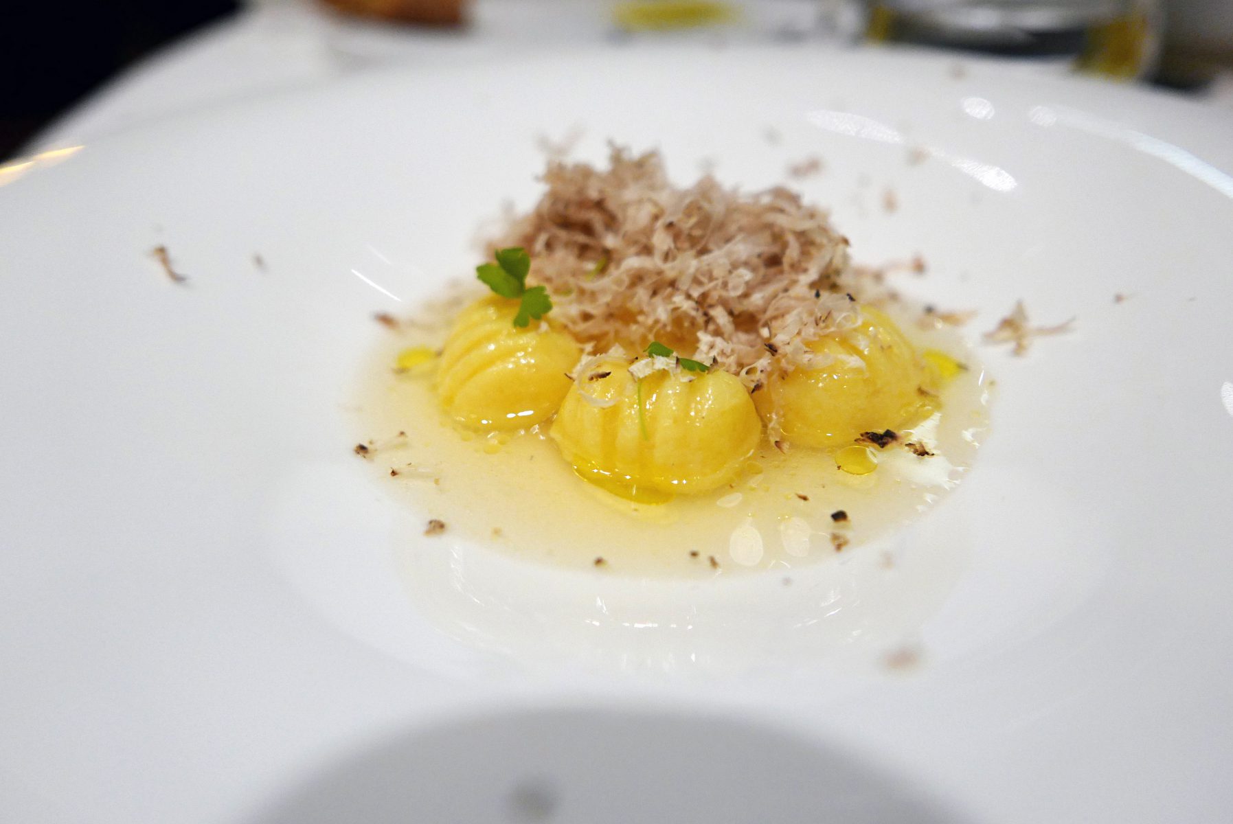 Gnocchi with white truffle