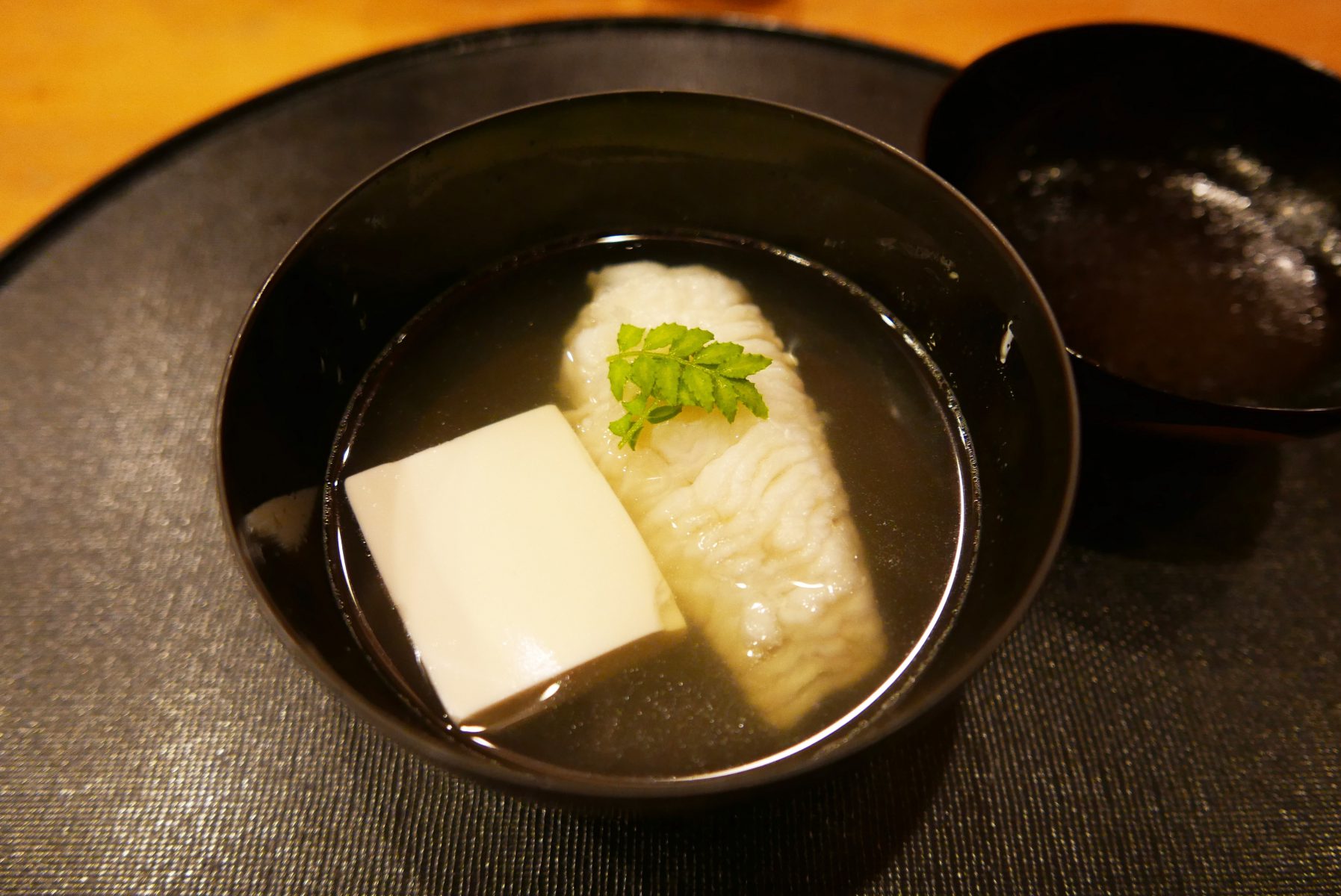Greenling fish with tofu