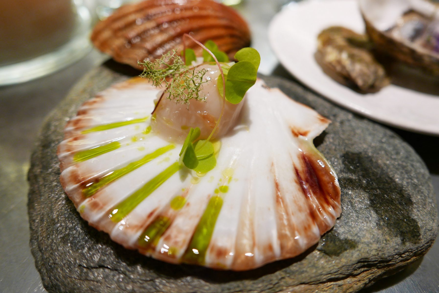 Sensational raw scallop