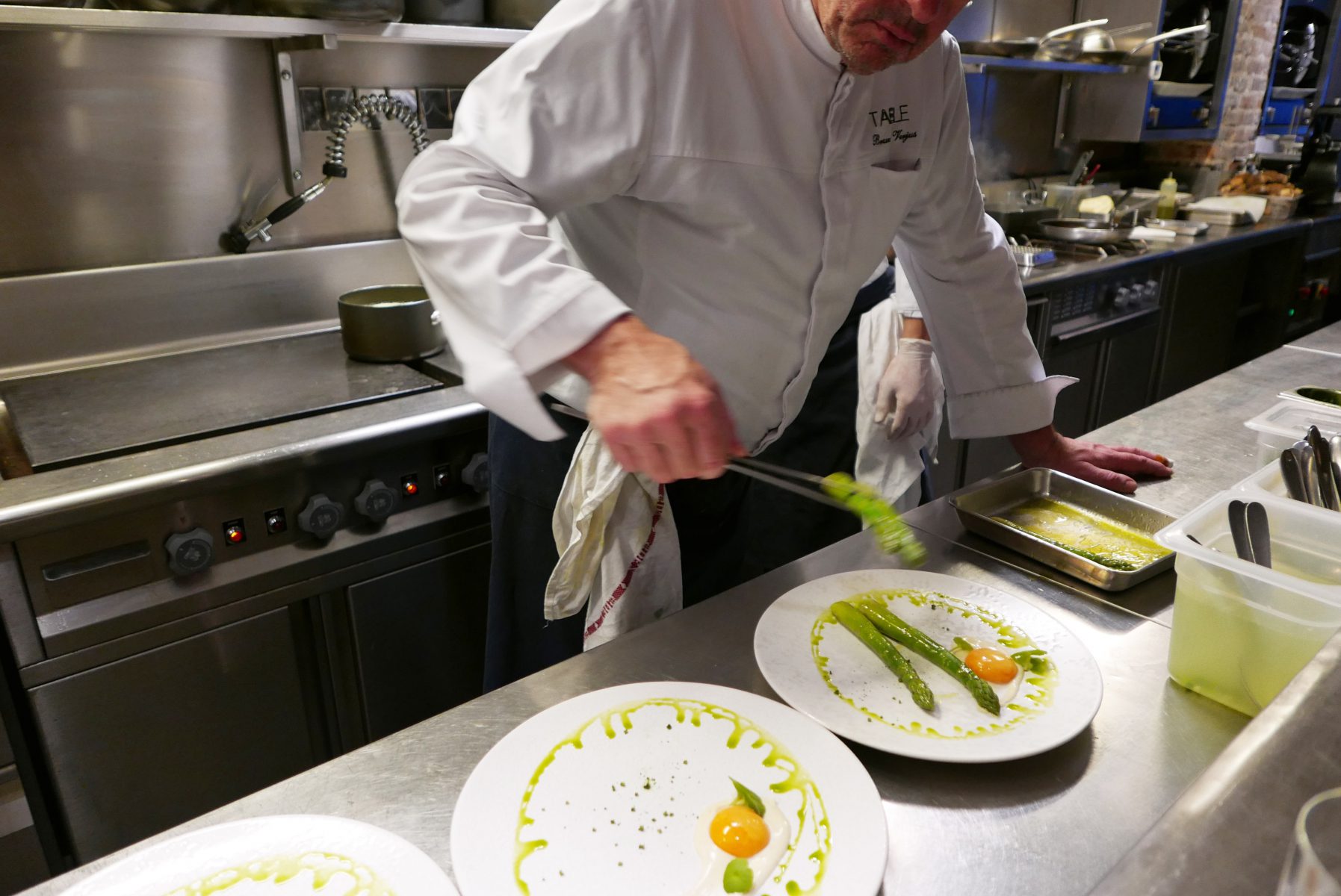 Bruno Verjus at his kitchen