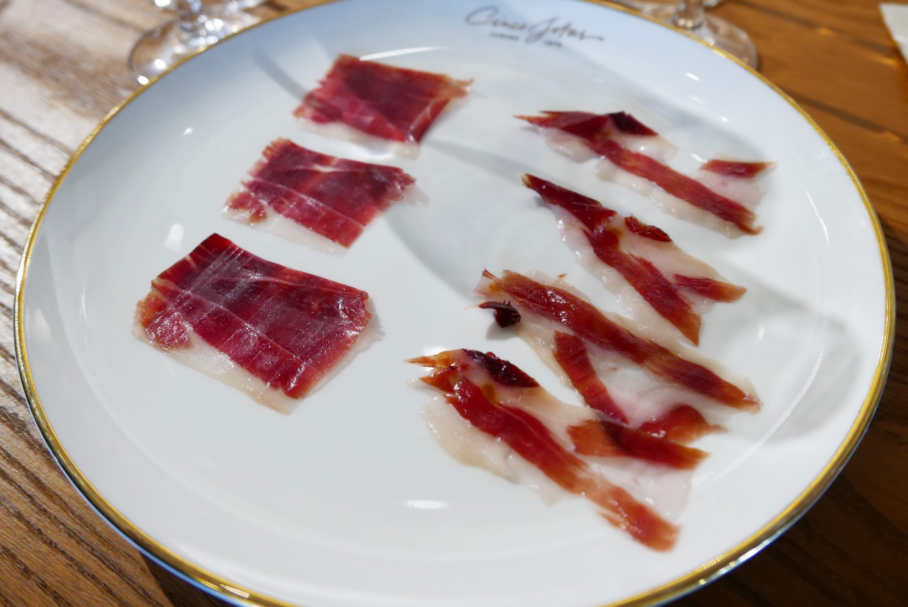 Jamon from different parts of the leg
