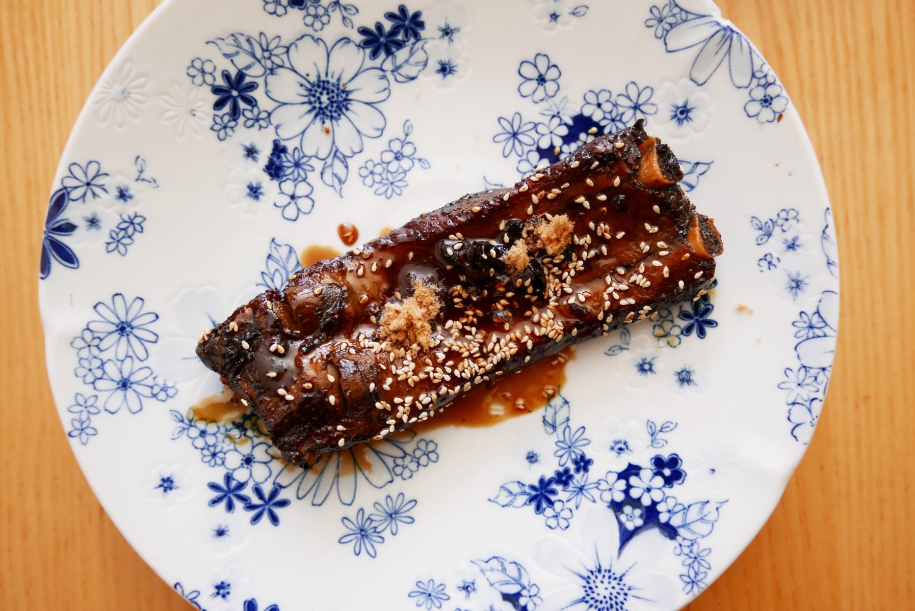 Sweet and sour pork rib with toasted sesame. Sooo good!