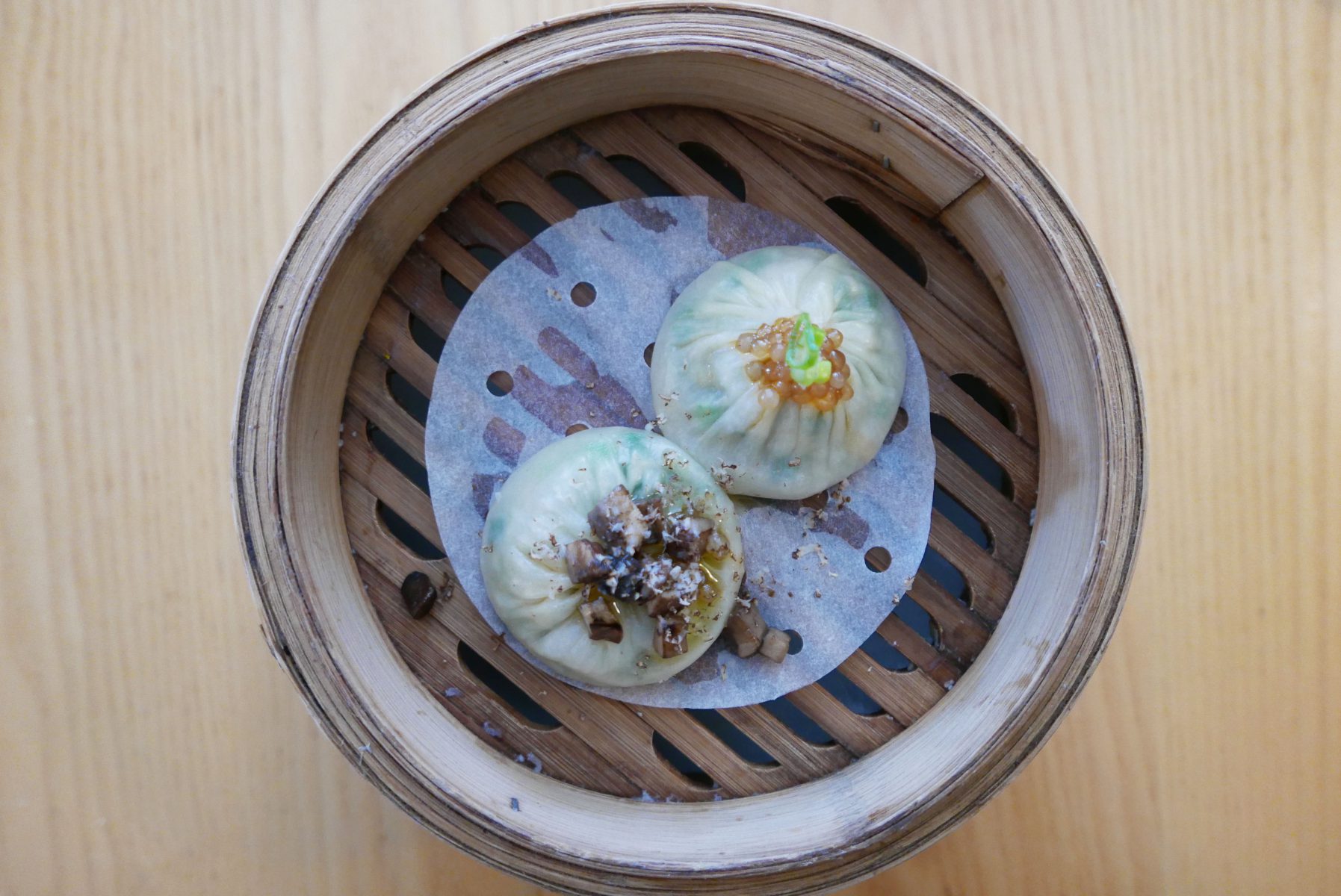 Shanghai steamed dumpling, ginger infused vinegar