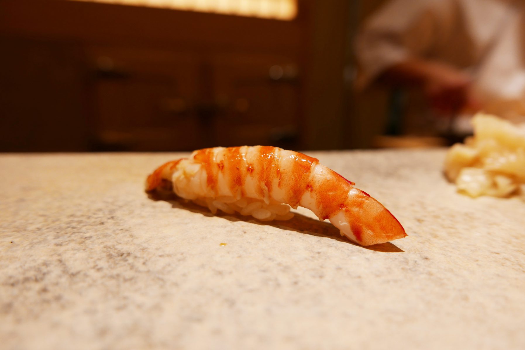 Kuruma ebi at Sushi Saito