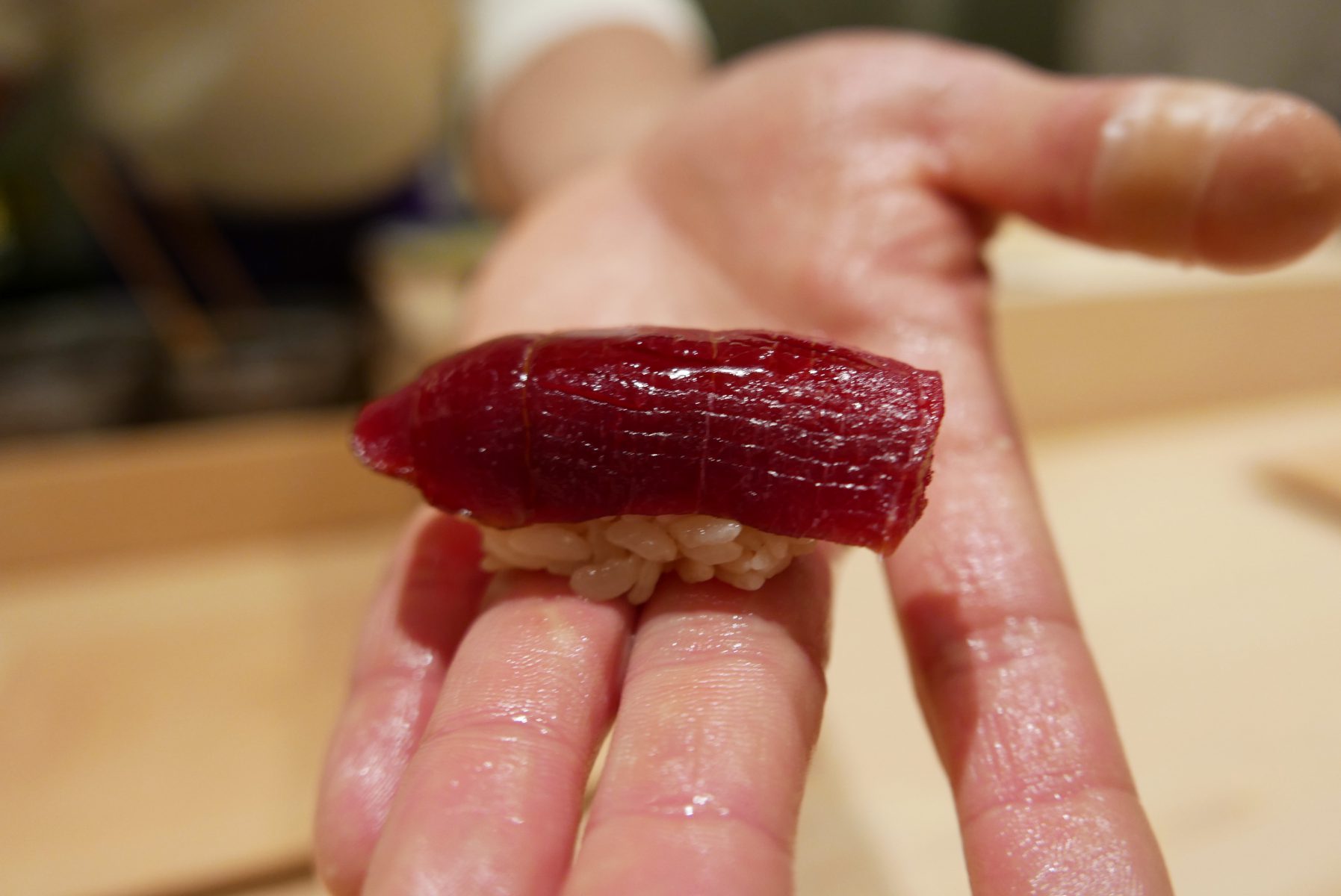 Akami (lean tuna) at Mitani