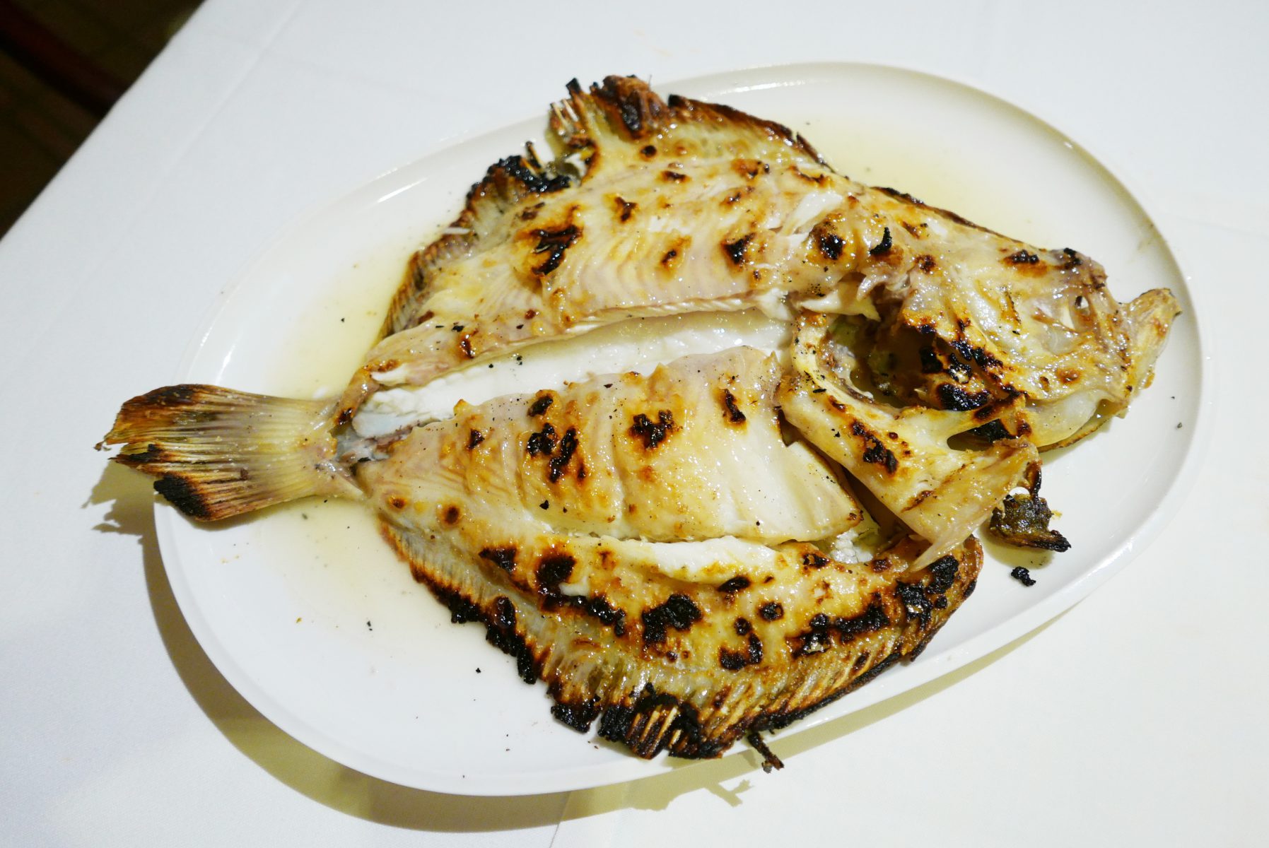 Turbot at Elkano in Getaria, Spain.