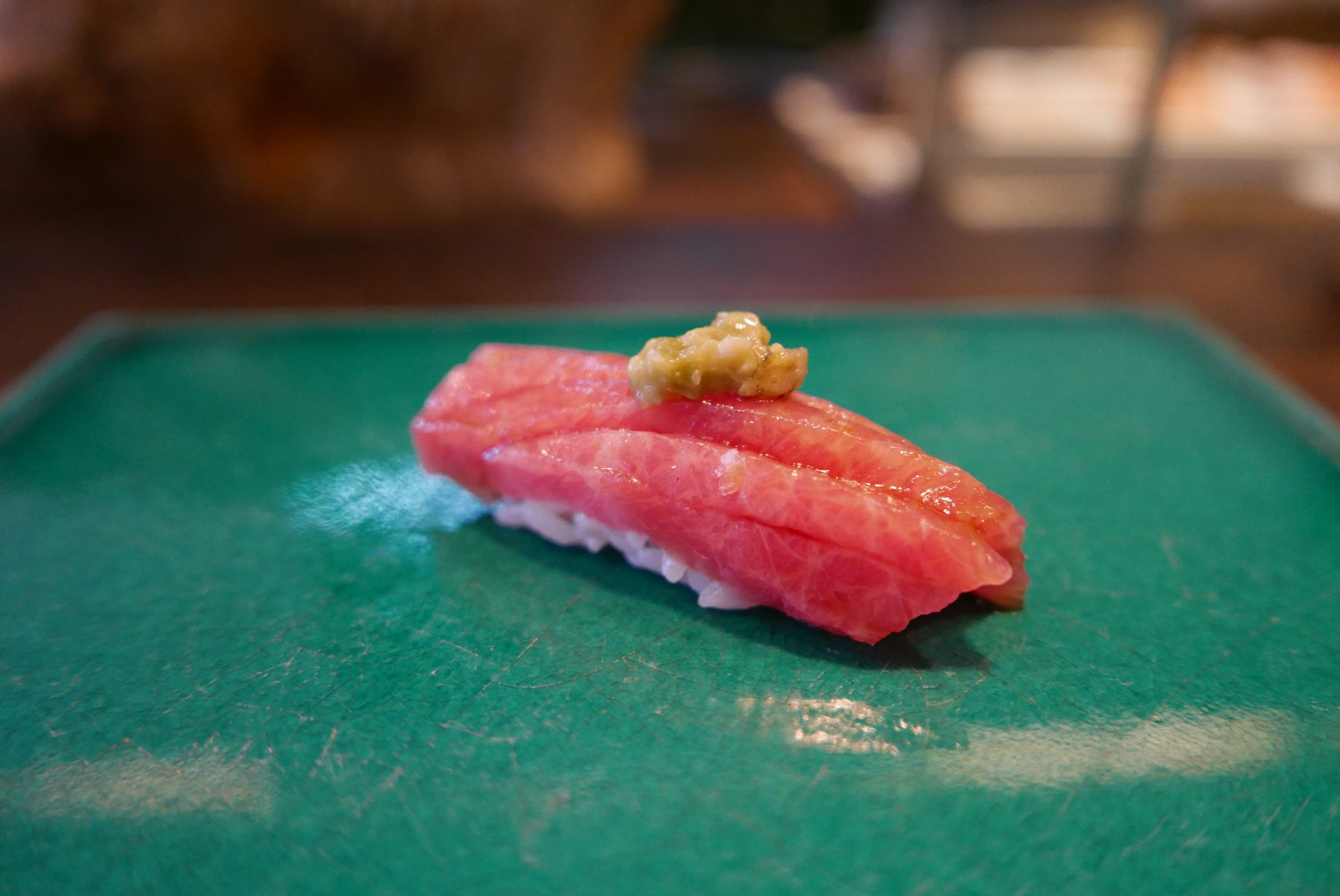 Tuna sushi at Yashin 