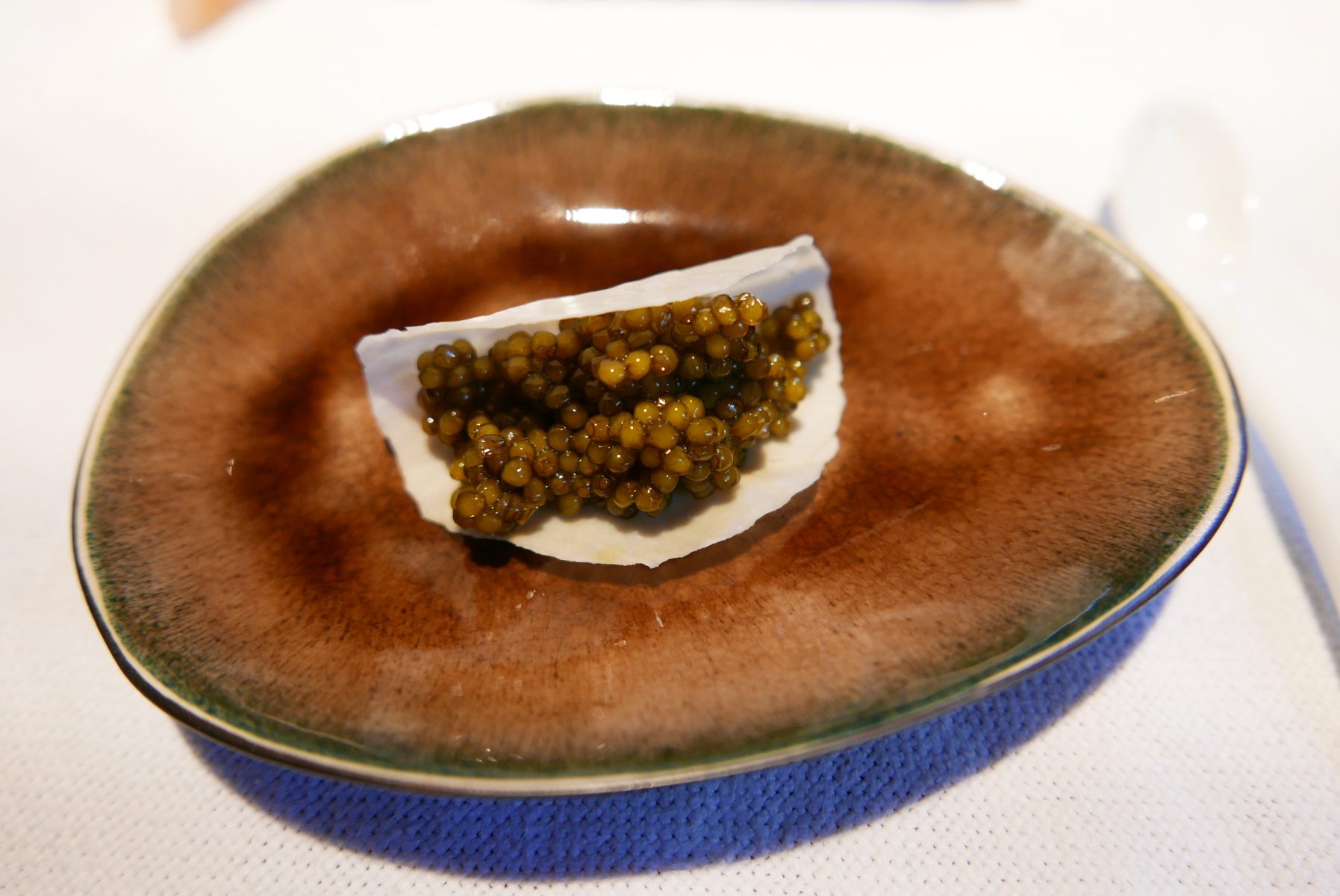 Charcoal grilled caviar at Etxebarri, Atxondo.