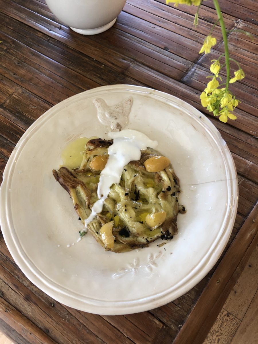 Very special cooking by Erez Komarovsky at his house in the Upper Galilee, Israel