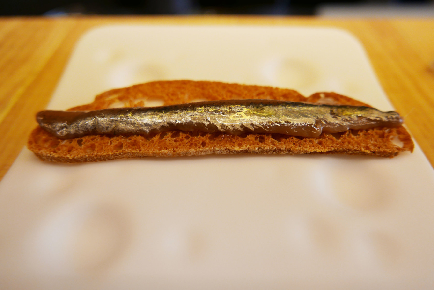 Anchovies toast with...