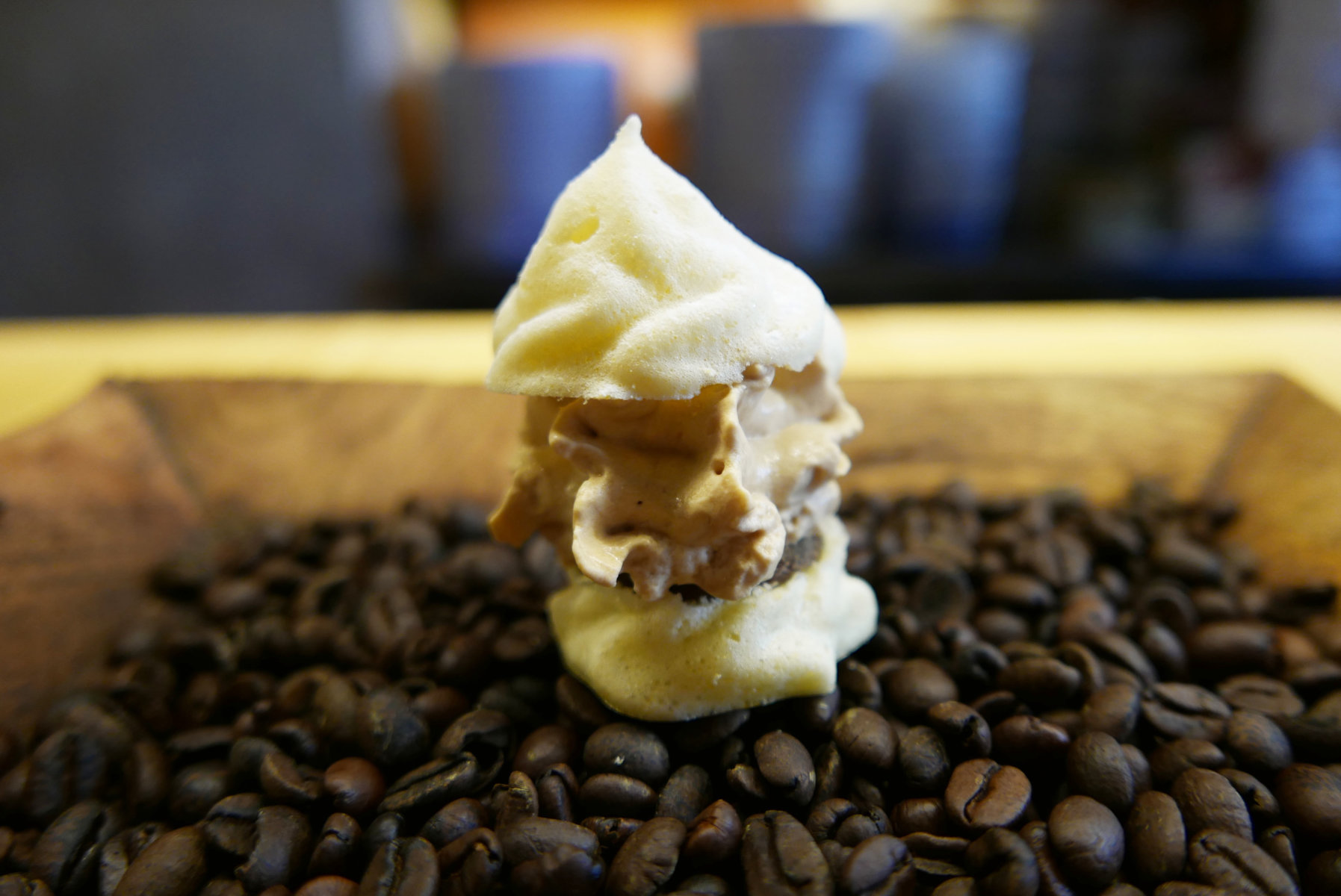 Coffee profiterole