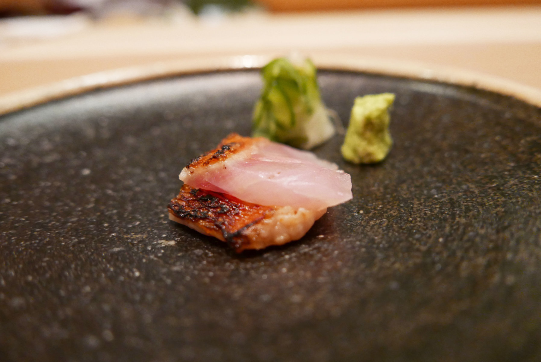 Seasonal white fish sashimi
