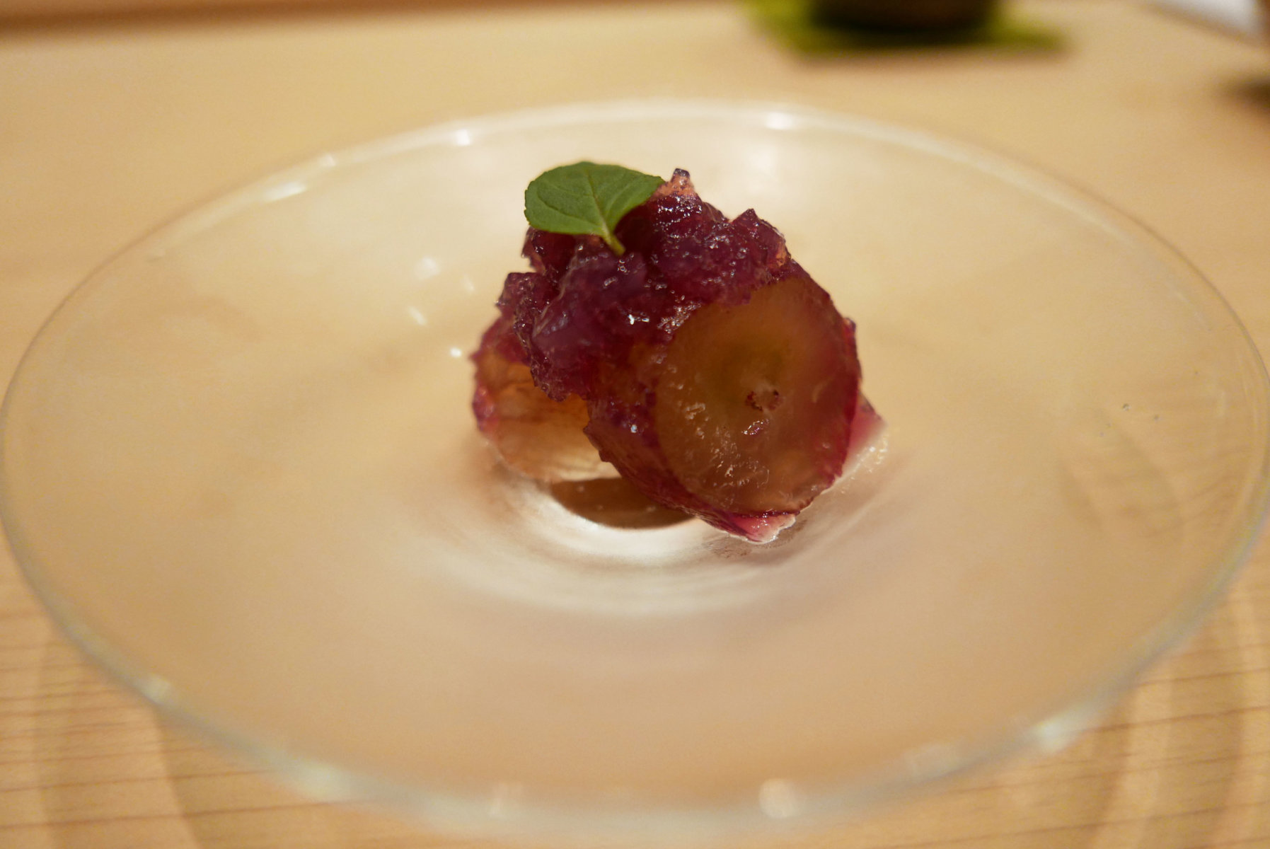 Japanese grape dessert