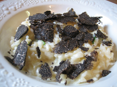Risotto with black truffles