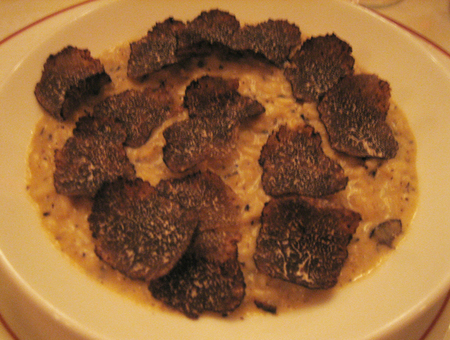 risotto with black truffles