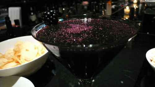 Blackberry martini