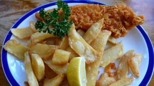 Battered cod
