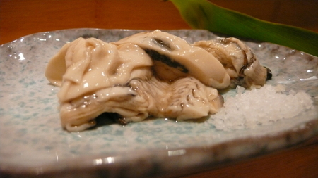 Oyster sashimi