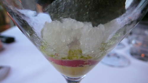 Seaweed and citrus ice
