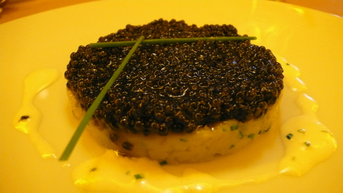 Parmentier of Beluga caviar