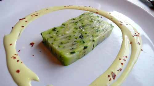 Grilled zucchini terrine