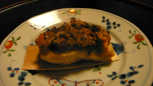 Wakasa tilefish, sea urchin roe, saikyo miso paste