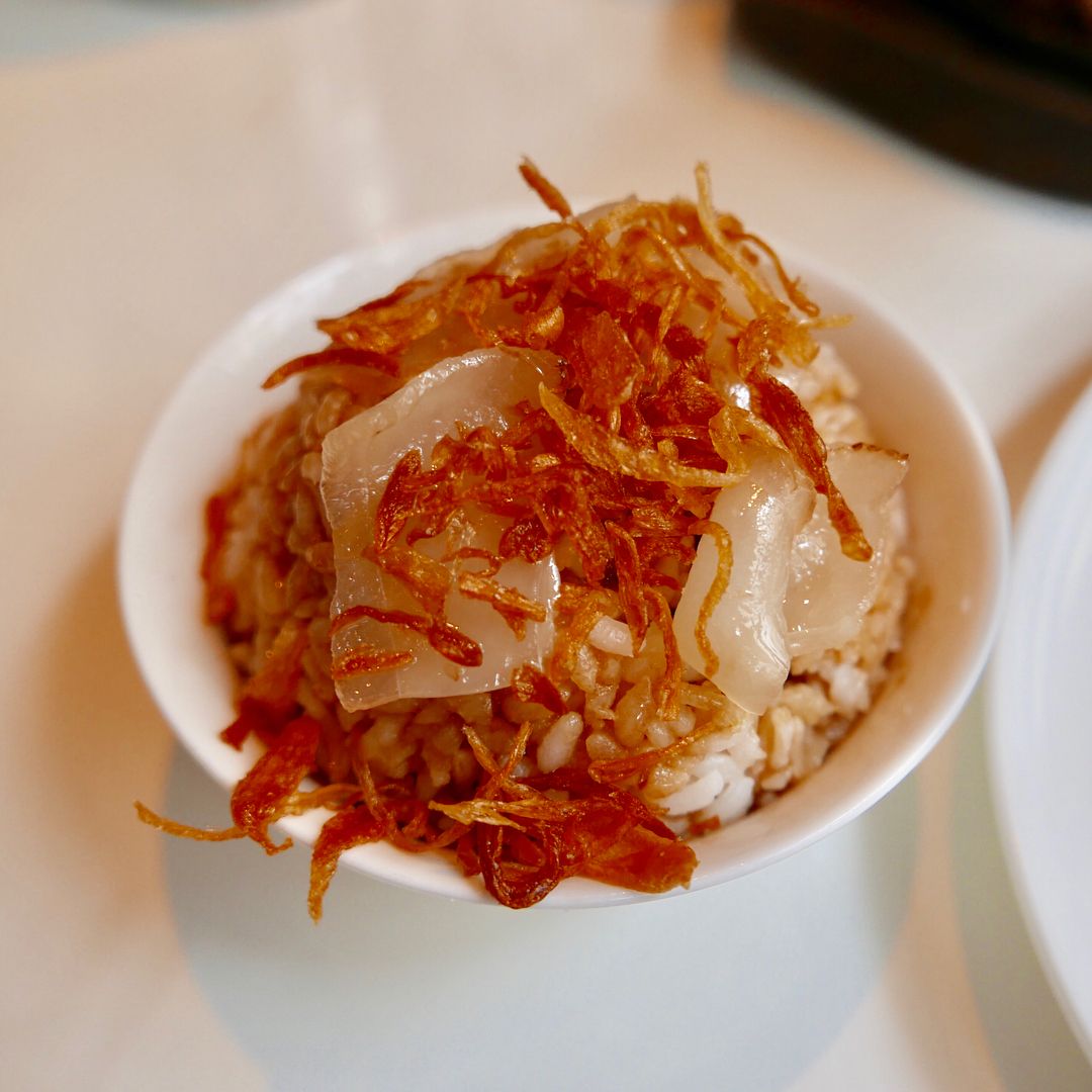 rice with lard and onion