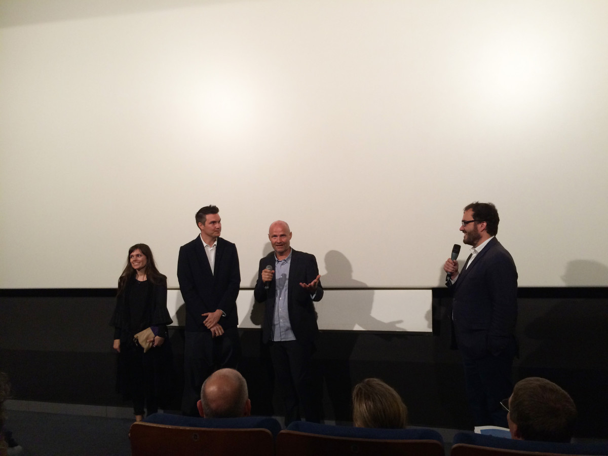 Charlotte Landelius, Thomas Jackson and Henrik Stockare before the premiere