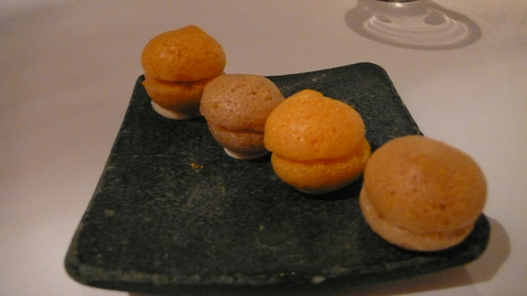 rouille and bouillabaisse macarons