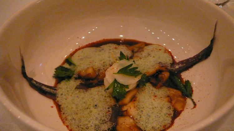 Porcini with XO sauce§parsley