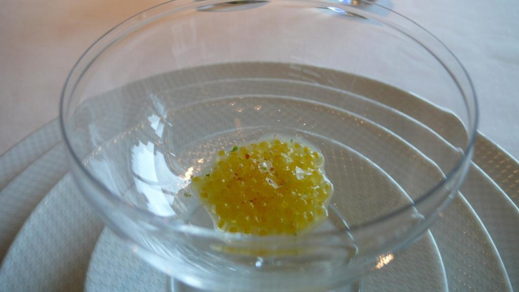 "Smoke" ,Golden Trout Roe and Diane St Claire's Butter with Bonito Flakes