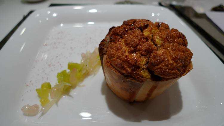 Soufflé with star fruit