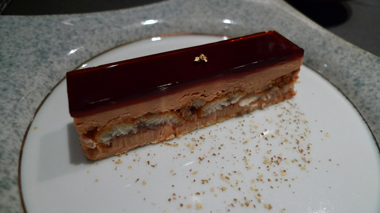 foie gras, eel and soy sauce jelly