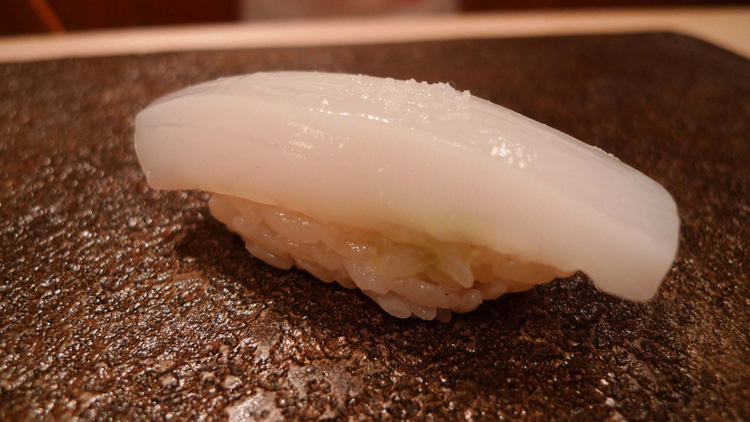 Ika (squid) with salt