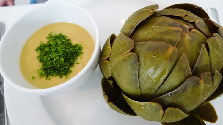 Globe artichoke vinaigrette