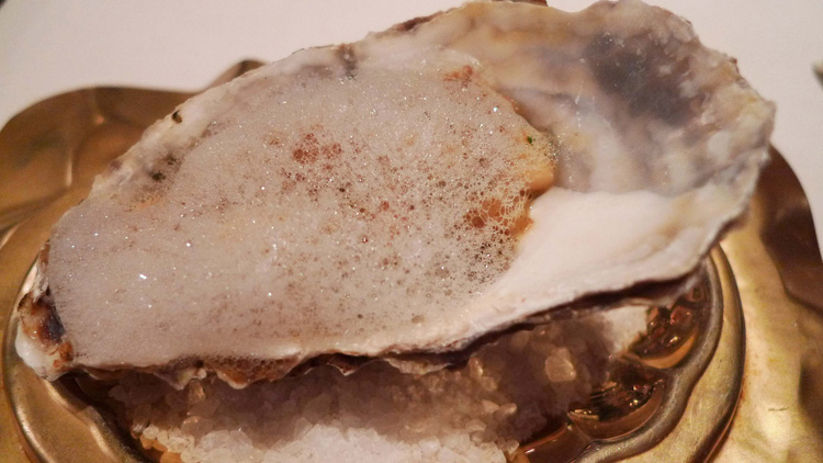 Oysters and bone marrow tartar.