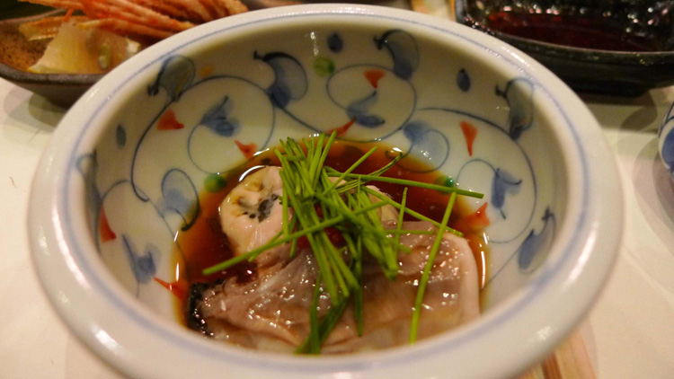 Oyster sashimi