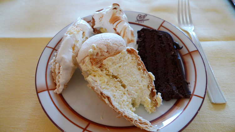 Selection of cakes