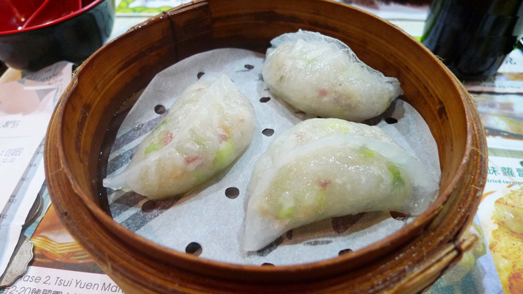 steamed fresh shrimp dumplings