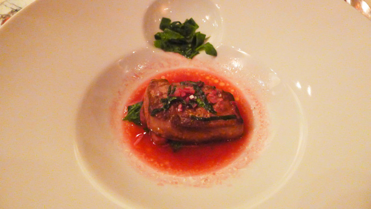 Foie gras and radish