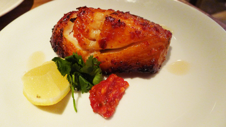 Grilled chilli garlic black cod